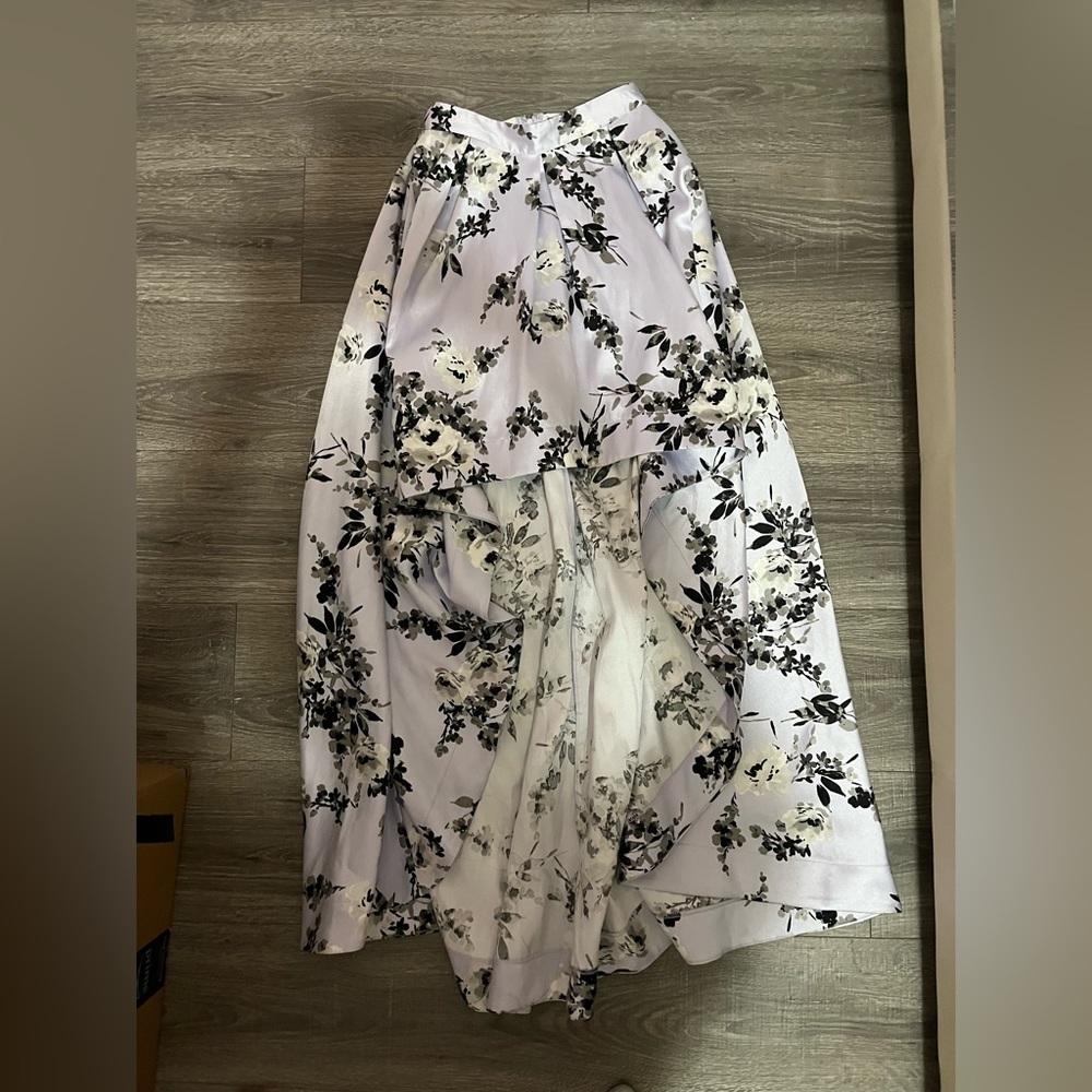 formal skirt lavender high to low